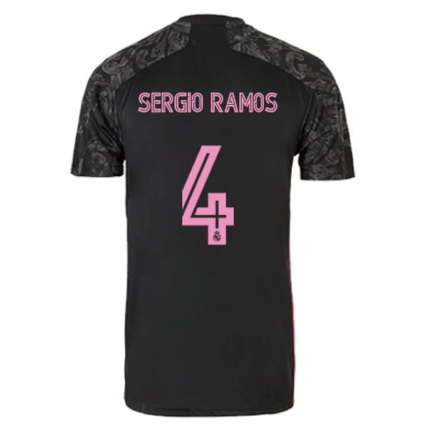 Camiseta Real Madrid Tercera equipo NO.4 Sergio Ramos 2020-2021 Negro